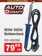 Auto Kraft 80W 220V Soldeerbout-Elk
