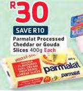 Parmalat Processed Cheddar Or Gouda Slice-400G