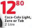 Coca-Cola Light, Zero Or Tab-2L