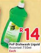 PnP Dishwash Liquid Assorted-750Ml