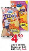Zizu's Double Cheese Or Grill BBQ-100G Each