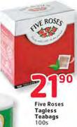 Five Roses Tagless Teabags-100's