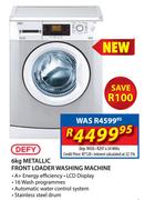 Defy 6kg Metallic Front Loader Washing Machine