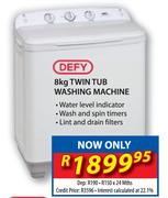 Defy 8kg Twin Tub Washing Machine