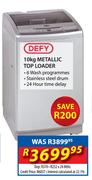 Defy 10kg Metallic Top Loader