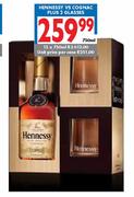 Hennessy VS Cognac Plus 2 Glasses-750ml