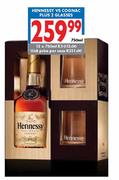 Hennessy VS Cognac Plus 2 Glasses-12x750ml