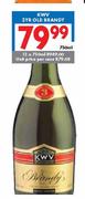 KWV 3YR Old Brandy-12x750ml