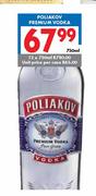 Poliakov Premium Vodka-12x750ml