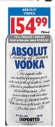 Absolut Vodka-12x750ml
