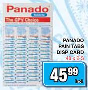 Panado Pain Tabs Disp Card-48 x 2's