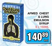 Afmed Chest & Lung Emulsion Syrup-6 x 150ml