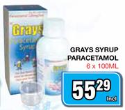 Grays Syrup Paracetamol-6 x 100ml