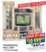  Presidential Wall Unit