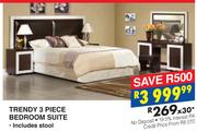 Trendy 3 Piece Bedroom Suite