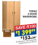 Topaz 2 Door Wardrobe