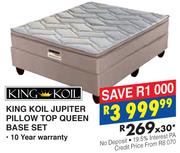 King Koil Jupitor Pillow Top Queen Base Set