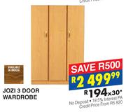 Jozi 3 Door Wardrobe