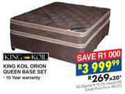 King Koil Orion Queen Base Set