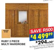 Ruby 2 Piece Multi Wardrobe