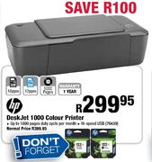 HP DeskJet 1000 Colour Printer