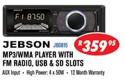 Jebson MP3/WMA Player With FM Radio, USB & SD Slots JB0815