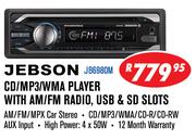 Jebson CD/MP3/WMA Player With Am/FM Radio, USB & SD Slots JB6980M