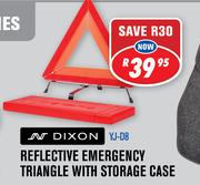 Dixon Reflective Emergency Triangle With Storage case YJ-D8