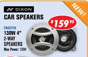 Dixon 130W 4" 2-Way Car Speakers DN40211N