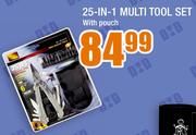 25-In-1 Multi Tool Set With Pouch