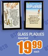 Glass Plaques Assorted-Each