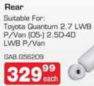 Gabriel Shock Absorbers Rear GAB.G56209