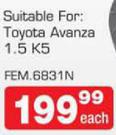 Clutch Plates Suitable For Toyota Avanza 1.5 K5 FEM.6831N