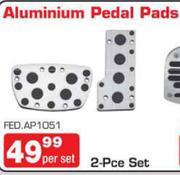 Aluminium Pedal Pads 2-Pce Set FED.AP1051-Per Set