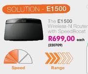 The E1500 Wireless-N Router With Speedboost