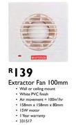 Extractor Fan 100mm
