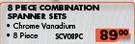 8 Piece Combination Spanner Sets SCV08PC