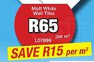 Cewamic Matt White Wall Tiles L07896-200x200mm Per Square Meter