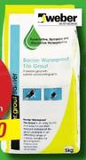 Barrier Waterproof Grout White L08600-5kg