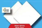 Cewamic Matt White Wall Tiles L07896-200x200mm Per Square Meter