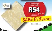Ceramic Ovid Beige Floor Tiles L08571-350x350mm Per Square Meter