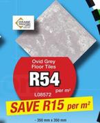 Ceramic Ovid Grey Floor Tiles L08572-350x350mm Per Square Meter