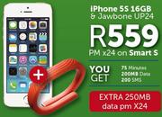 iPhone 5S 16GB & Jawbone UP24-On Smart S