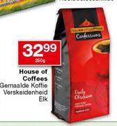House Of Coffee Gemaalde Koffie Verskeidenheid Elk-250g