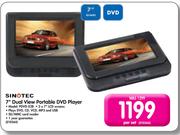 Sinotec 7" Dual View Portable DVD Player PDVD-X2B