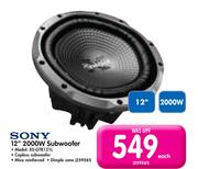 Sony 12" 2000W Subwoofer XS-GTR121L