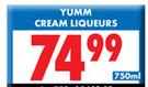 Yumm Cream Liqueurs-750ml