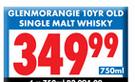 Glenmorangie 10YR Old Single Malt Whisky-750ml