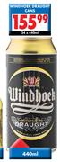 Windhoek Draught Cans-24x440ml