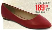 Spoilt Girls Sizes 3-8 Black & Red